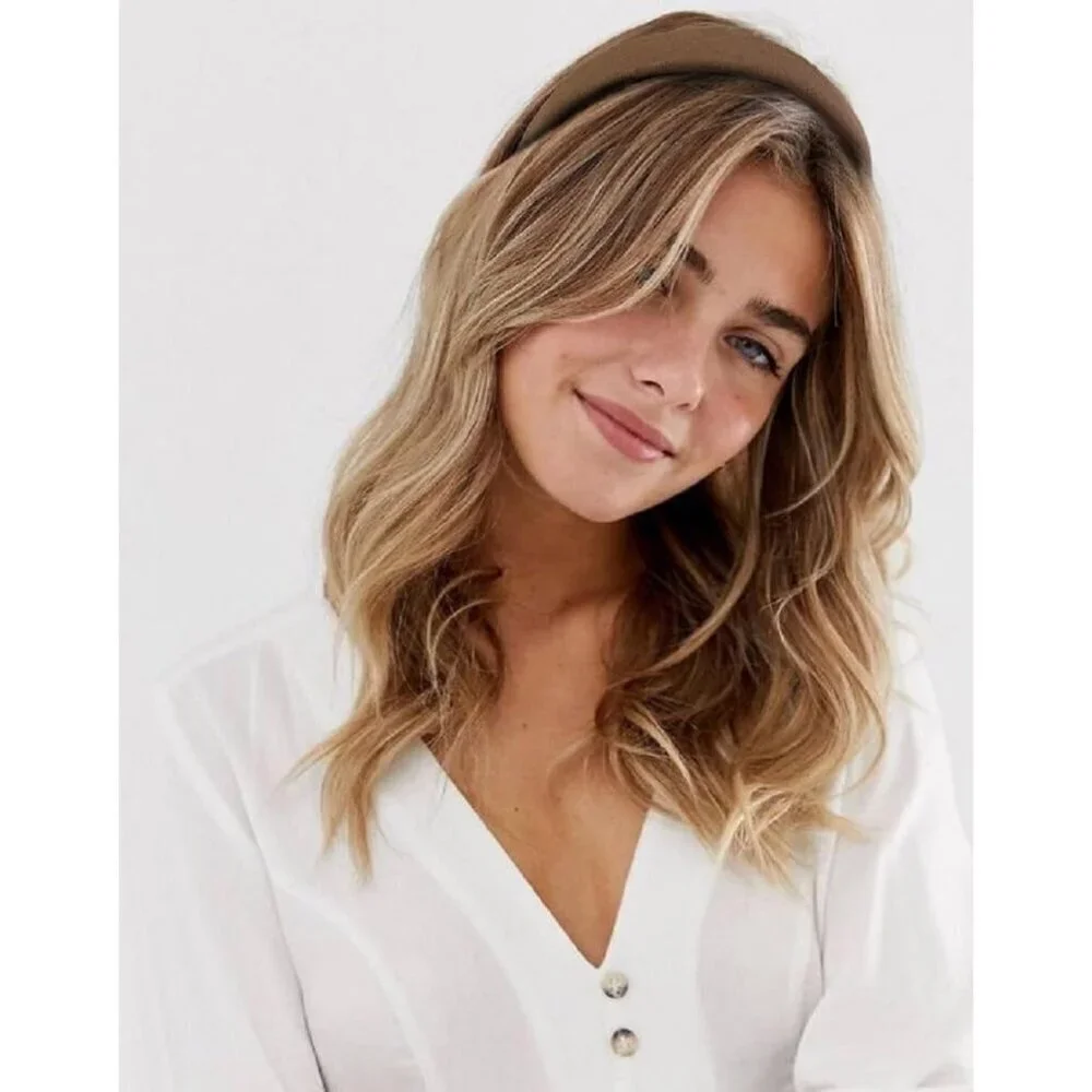Headbands for Women Non-Slip Trendy 1 Inch Wide Cute Elastic Hair Bands 4PCS